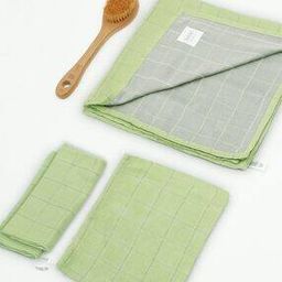 Set of 4 Checked Towels Sets-picture-49