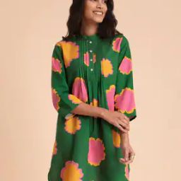 Floral Print A-Line Dress-image-37