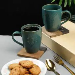  Set of 2 Ceramic Stoneware Mugs-41