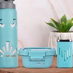Clear Grip Bottle with Tiffin Box & Container-42