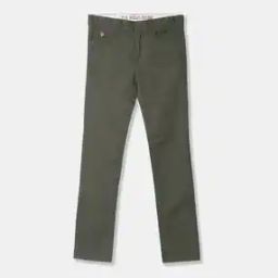 Relaxed Fit Flat-Front Trousers-24