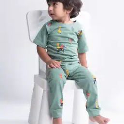 Graphic Print T-Shirt & Pants Set-picture-27