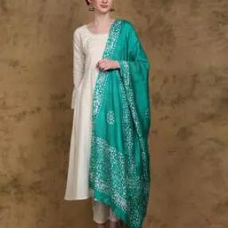 Women Floral Dupatta with Contrast Border-picture-11