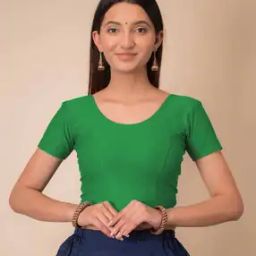 Women Round-Neck Slip-On Blouse-image-88