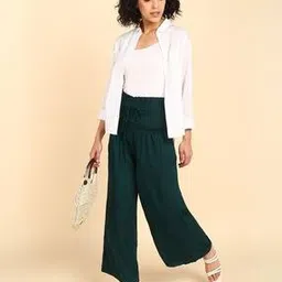 zelena Women High Rise Palazzos-picture-6
