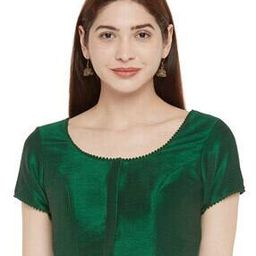 Women Front-Open Blouse with Short Sleeves-image-48