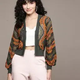 Lace Zip-Front Jacket-31