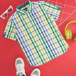 Boy Regular Fit Checked Shirt-image-31