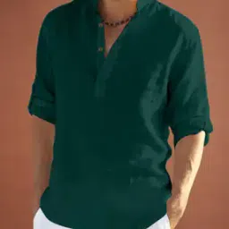 Men Regular Fit Kurta with Mandarin-Collar-picture-16