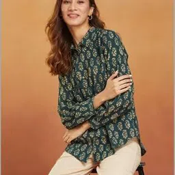 fabindia Women Block Print Regular Fit Shirt-picture-9