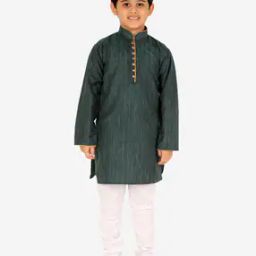 Striped Kurta Pyjamas Set-image-8