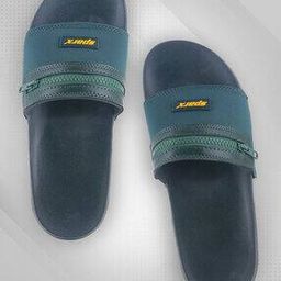 Men Slide Flip-Flops with Logo Applique -5