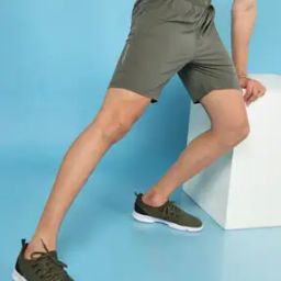 Men Slim Fit Knit Shorts-image-115