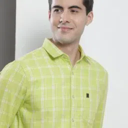 Checked Shirt with Patch Pocket-image-81
