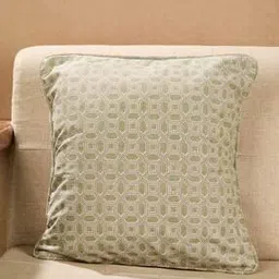 fabindia Geometric Print Cotton Cushion Cover 16" x 16"-picture-32