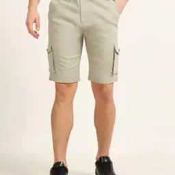 Men Regular Fit Shorts with Drawstring Waist-picture-39