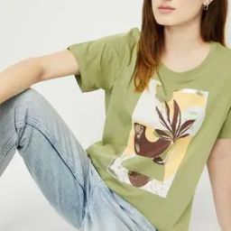 Women Printed Regular Fit Round-Neck T-Shirt-image-28