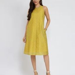 Women Polka-Dot Print A-Line Dress-image-46
