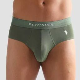 Men Logo Print Briefs with Elasticated Waist-picture-16