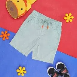 Boys Regular Fit Shorts with Drawstring Waist-image-63