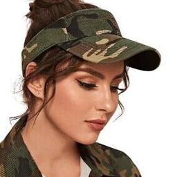 Women Camouflage Print Sun Cap-45