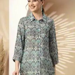 Women Ikat Print Relaxed Fit Shirt-image-65