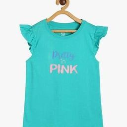 Girls Typographic Print Relaxed Fit Cotton Top-image-26