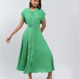 Button-Down Fit & Flare Dress-image-35