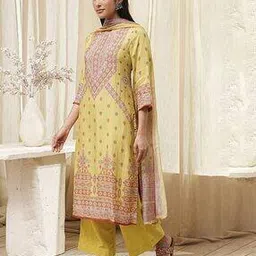 biba Women Floral Print Straight Kurta Set-picture-4