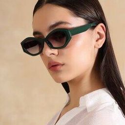 Women Oval Stylised Lens Sunglasses-image-87