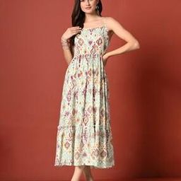 Women Printed Tiered Dress-image-35