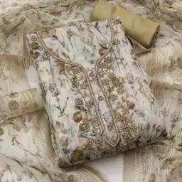 Women Embellished Unstitched Dress Material-image-31