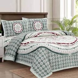 Cotton Bedsheet With 2 Pillow Cover-image-92