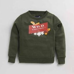 Typographic Print Sweatshirt-15