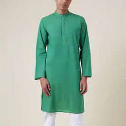 Mandarin-Collar Long Kurta-image-28