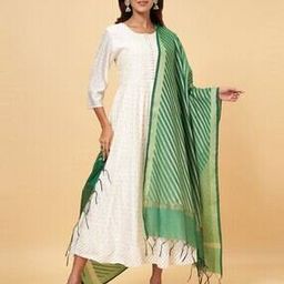 Women Cotton Stripes Dupatta-image-13