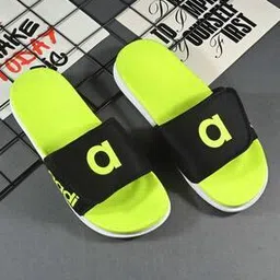 Men Typographic Print Slides Flip Flops-image-84