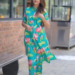 Women Printed Straight Kurta Suit Set-picture-28