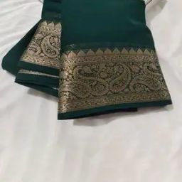 Women Semi Mysore Silk Saree with Rich Zari Border -image-89