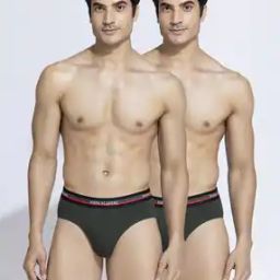 Men Pack of 2 Briefs with Logo Waistband-image-19