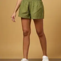 Cotton High-Rise Shorts-image-36