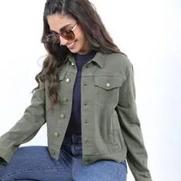 Denim Jacket with Flap Pockets-picture-15