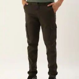Flat-Front Cargo Trousers-image-50