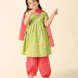 fabindia Printed 3-Piece Kurta Set-picture-4