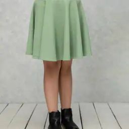 Flared Skirt with Elasticated Waist-picture-21