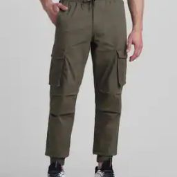 Men Cargo Joggers with Insert Pockets-image-9