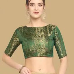 Women Embellished Back Open Blouse   -image-97