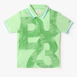 Boys Printed Regular Fit Polo T-Shirt-image-19