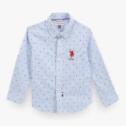 Boys Striped Regular Fit Cotton Shirt-image-89