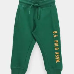 Boys Brand Print Cotton Joggers with Insert Pockets-picture-48